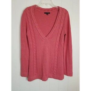 Banana Republic Sweater Womens Size Medium Cable Knit Long Sleeve Pullover